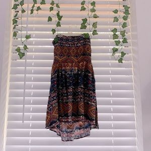 STRAPLESS TIE IN BACK DRESS